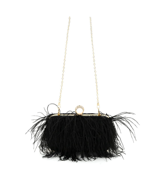 Feather Evening Bag - Fly VSJ, Women's Clothing and Fashion Accessories