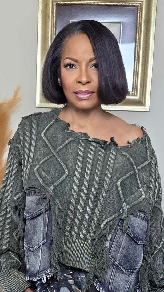 Frayed Theory Sweater - Fly VSJ, Women's Clothing and Fashion Accessories