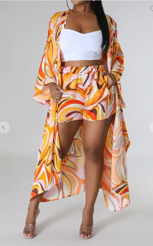 Gabby Kimono Set - Fly VSJ, Women's Clothing and Fashion Accessories