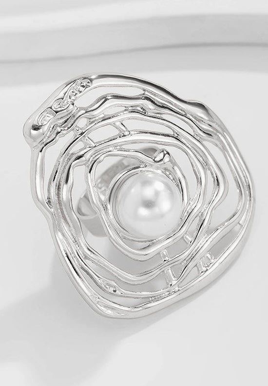 Geometric Hollow Ring - Fly VSJ, Women's Clothing and Fashion Accessories