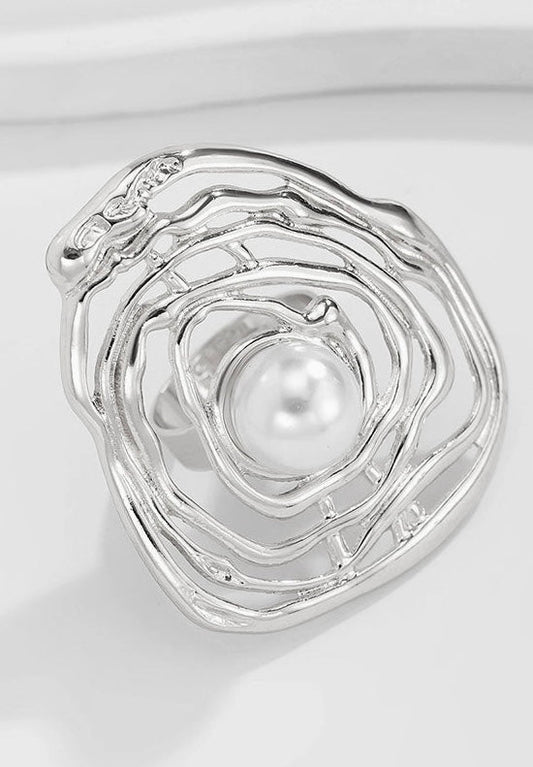 Geometric Hollow Ring - Fly VSJ, Women's Clothing and Fashion Accessories