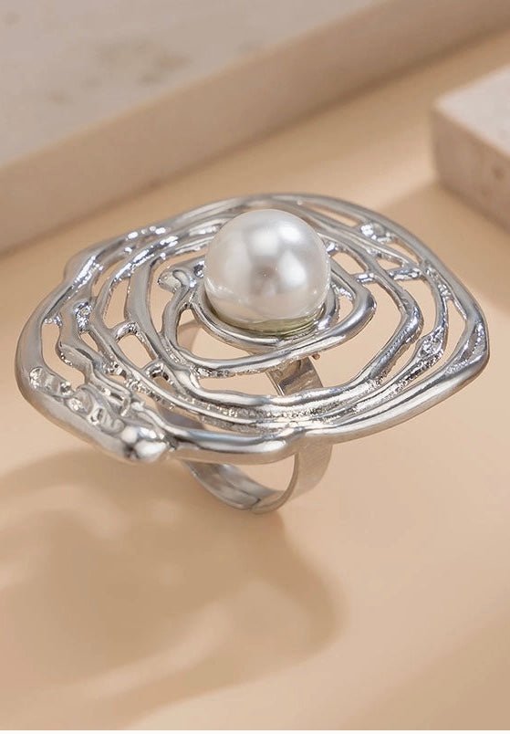 Geometric Hollow Ring - Fly VSJ, Women's Clothing and Fashion Accessories