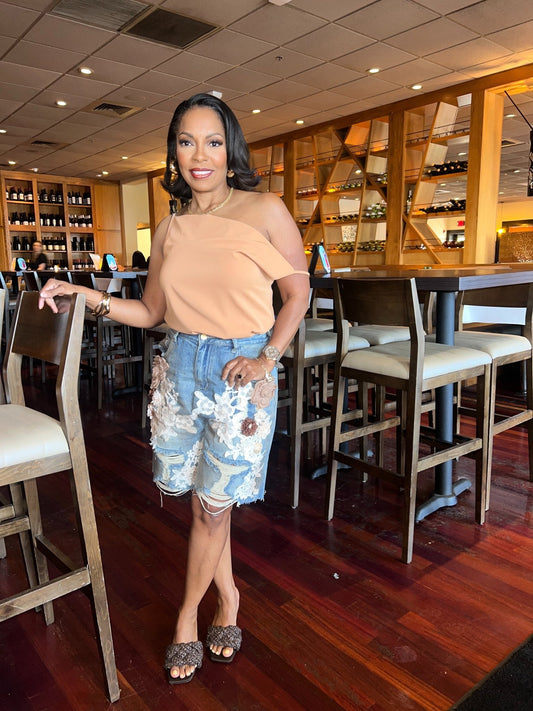 Golden Hour Denim Shorts - Fly VSJ, Women's Clothing and Fashion Accessories