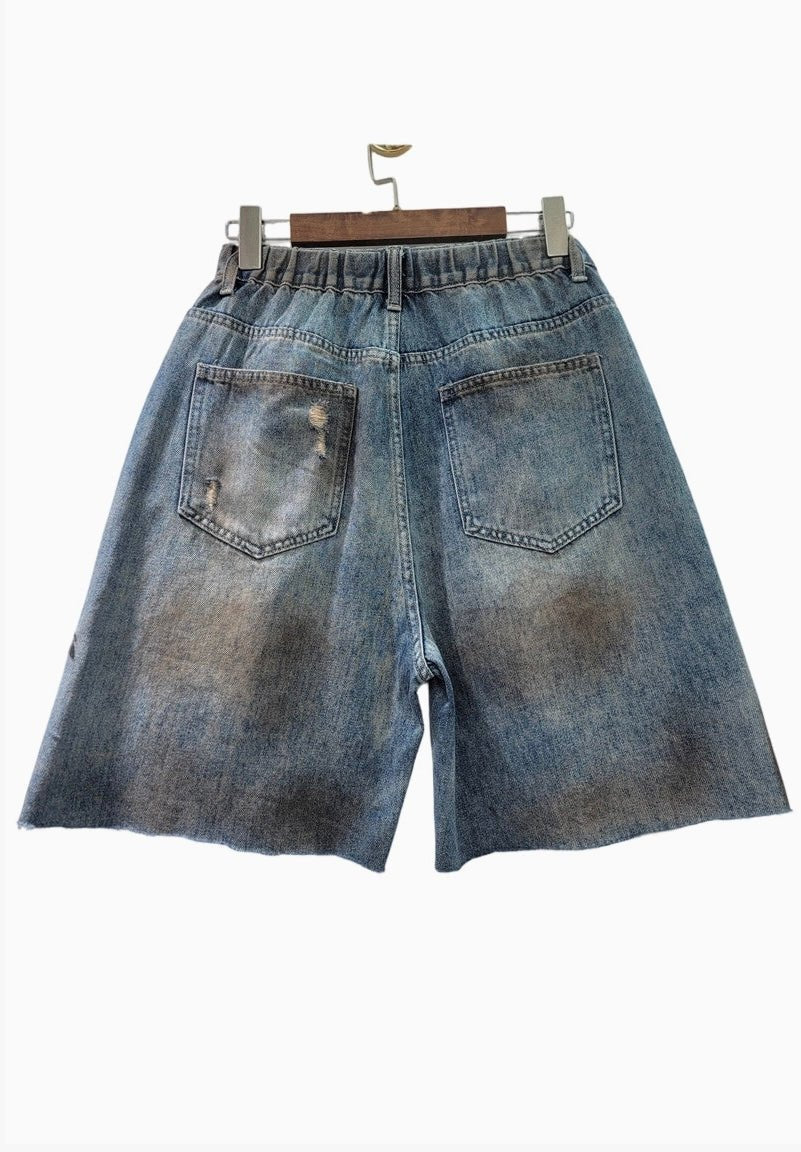 Golden Hour Denim Shorts - Fly VSJ, Women's Clothing and Fashion Accessories