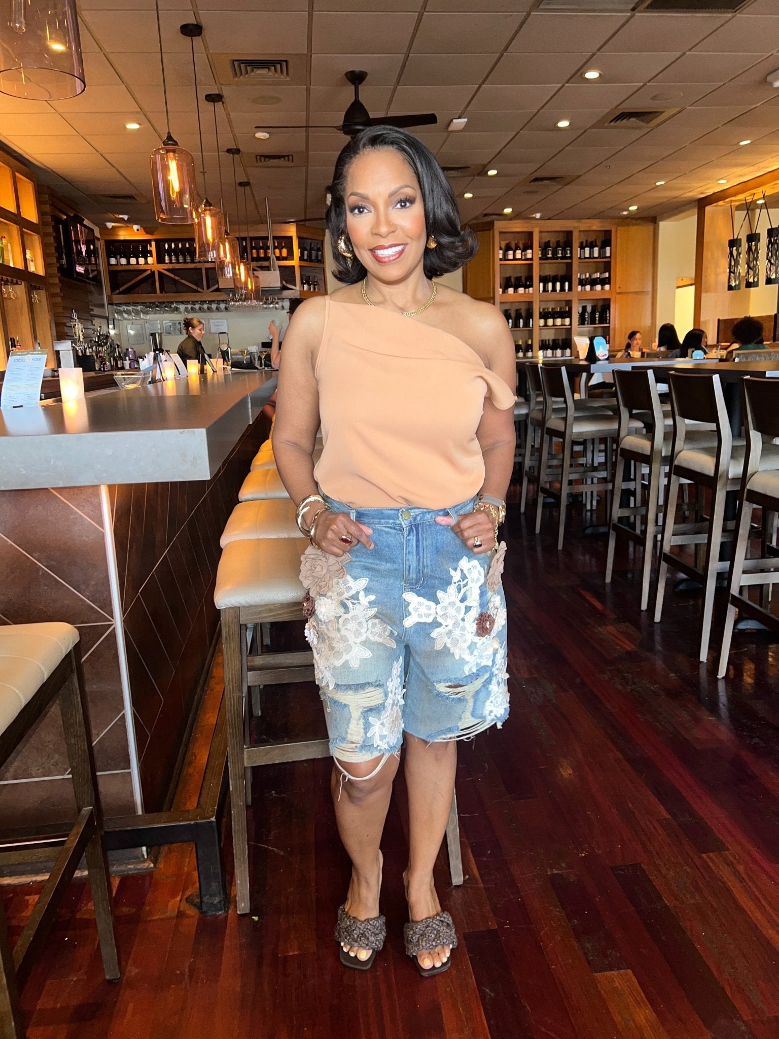 Golden Hour Denim Shorts - Fly VSJ, Women's Clothing and Fashion Accessories
