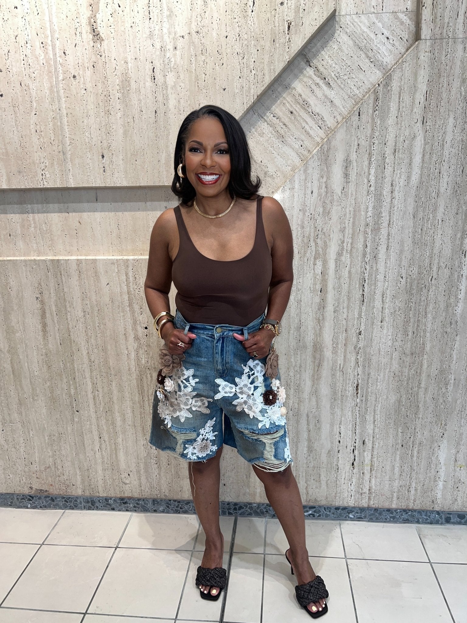 Golden Hour Denim Shorts - Fly VSJ, Women's Clothing and Fashion Accessories
