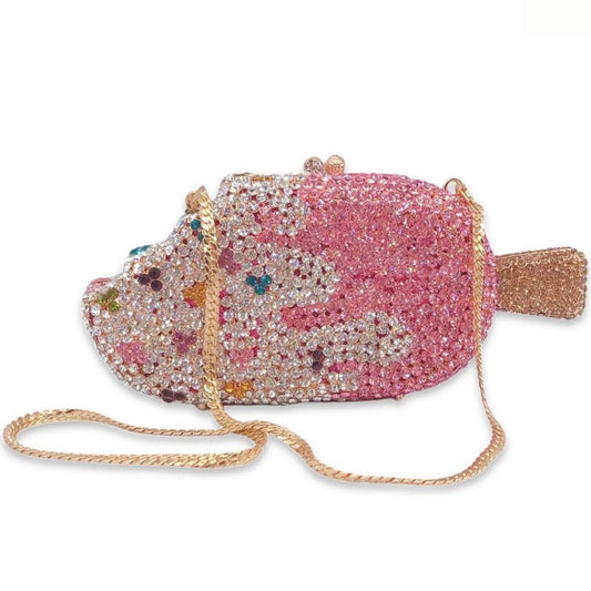 Ice Cream Bar Rhinestone Clutch - Fly VSJ, Women's Clothing and Fashion Accessories