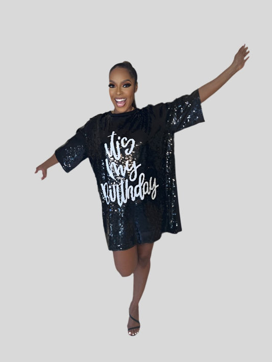 It's My Birthday Sequin Dress - Fly VSJ, Women's Clothing and Fashion Accessories