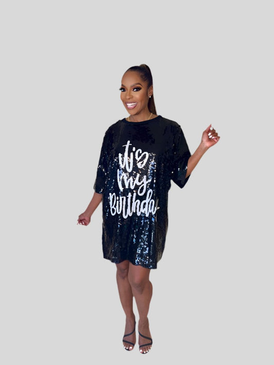 It's My Birthday Sequin Dress - Fly VSJ, Women's Clothing and Fashion Accessories