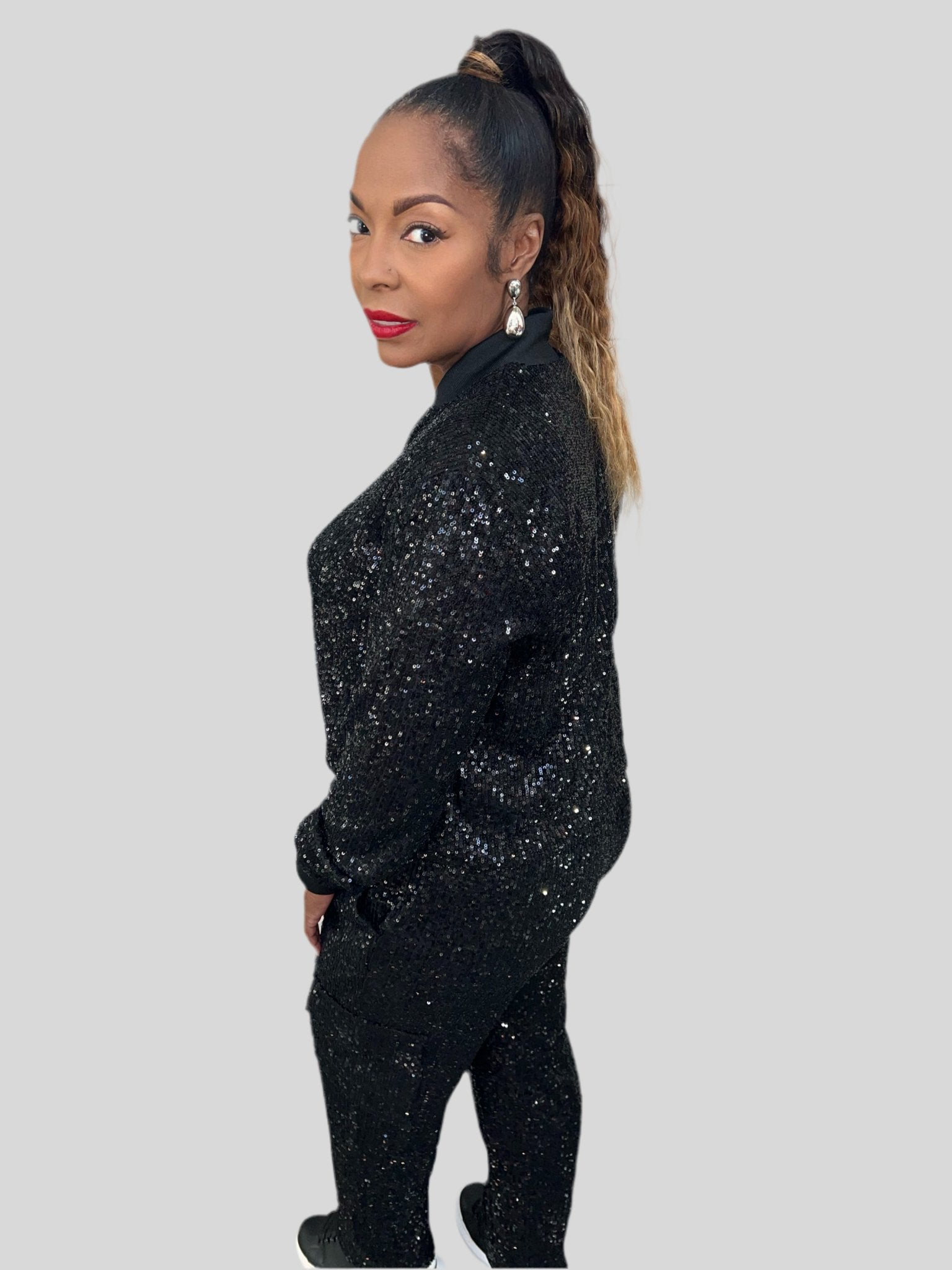 Jazz Sequin Jogger Set - Fly VSJ, Women's Clothing and Fashion Accessories