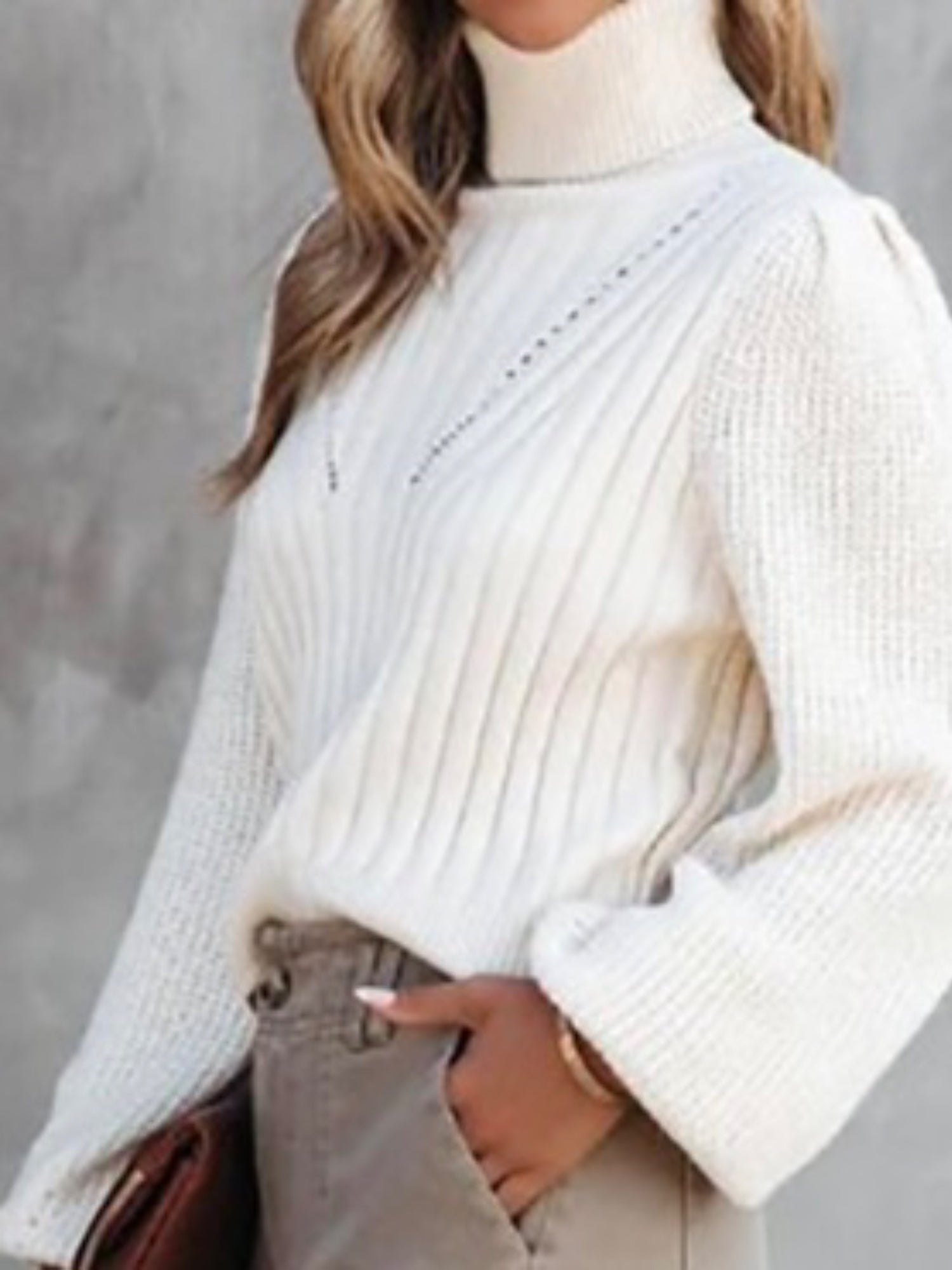 Kimi Knit Turtleneck Sweater - Fly VSJ, Women's Clothing and Fashion Accessories