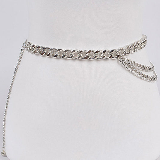 Layered Chain Belt - Fly VSJ, Women's Clothing and Fashion Accessories