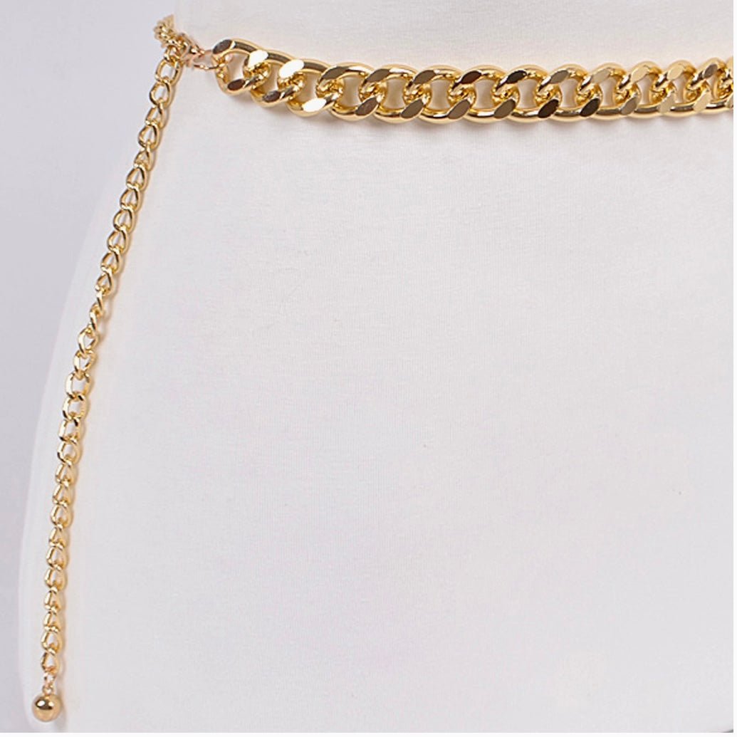 Layered Chain Belt - Fly VSJ, Women's Clothing and Fashion Accessories