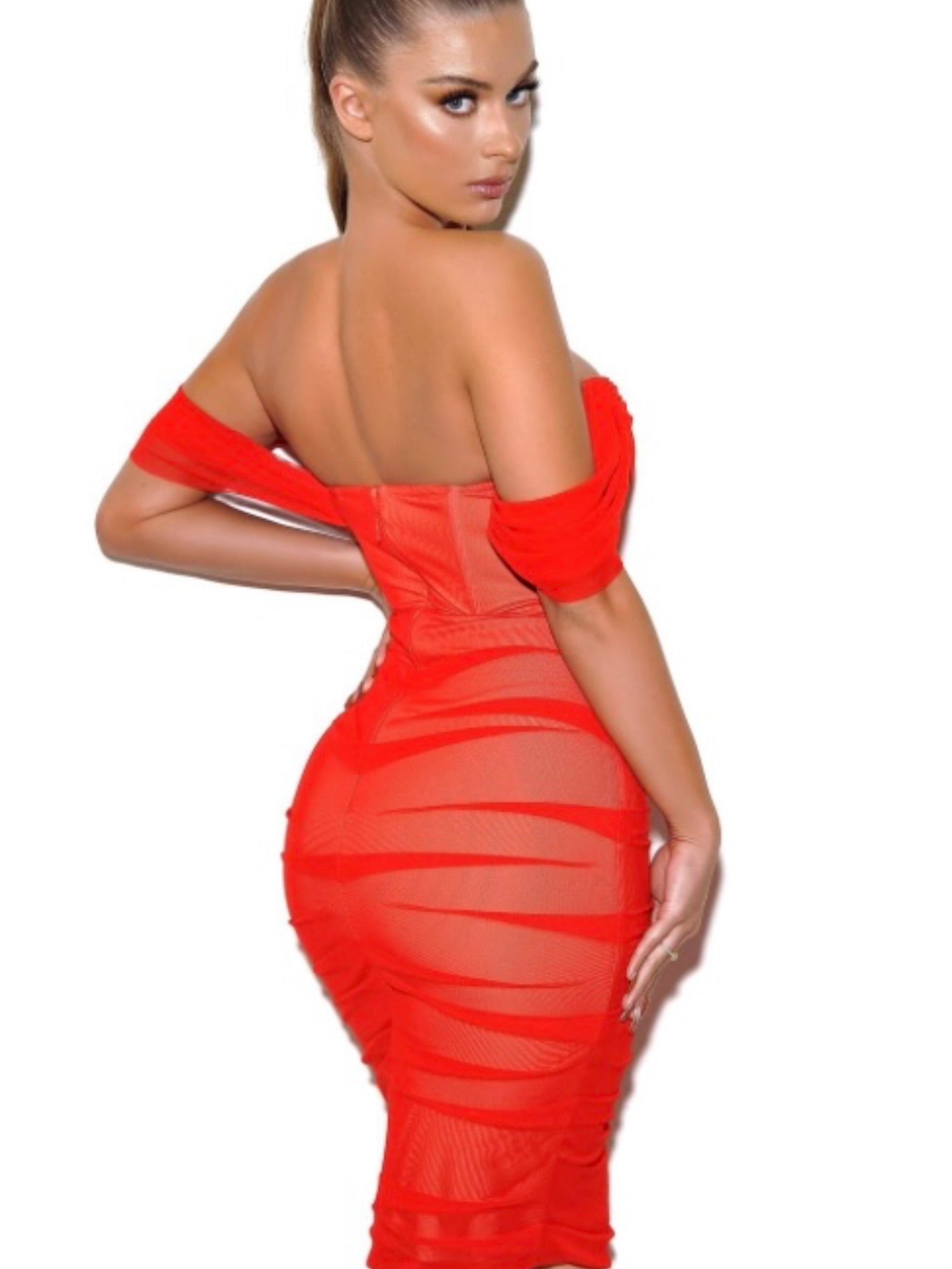 Mesh Corset Dress - Fly VSJ, Women's Clothing and Fashion Accessories