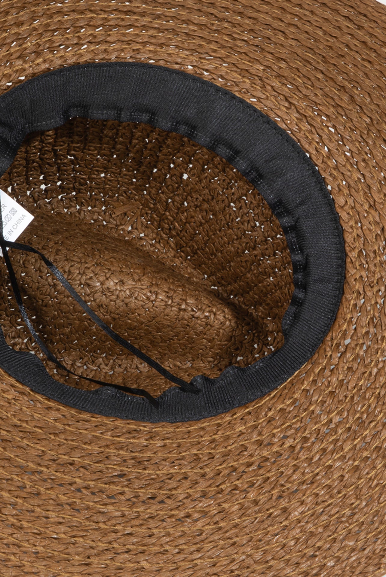 Monochrome Banded Straw Sun Hat - Fly VSJ, Women's Clothing and Fashion Accessories