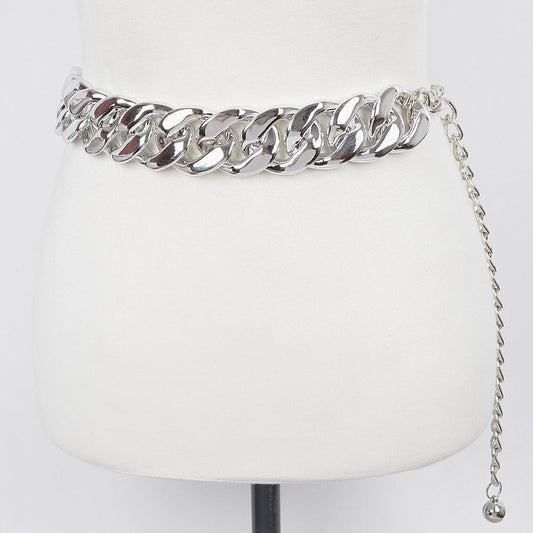 Oversized Chain Belt - Fly VSJ, Women's Clothing and Fashion Accessories