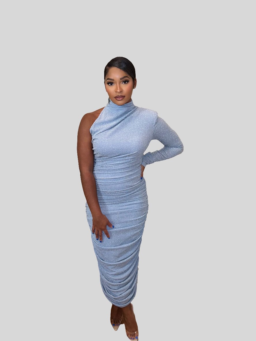 Peyton Ruched Pencil Dress - Fly VSJ, Women's Clothing and Fashion Accessories