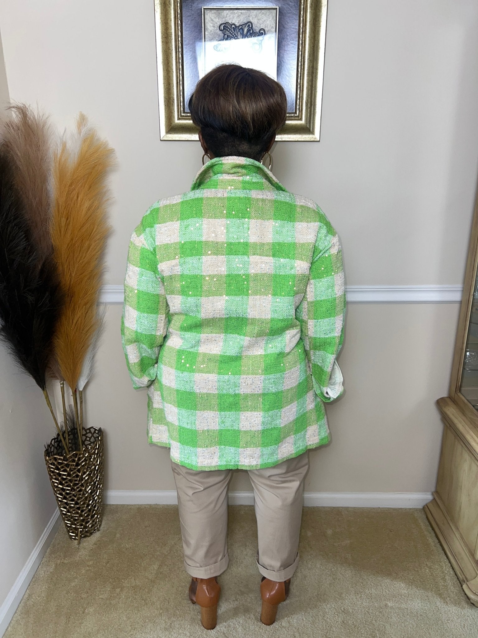 Plaid Shacket - Fly VSJ, Women's Clothing and Fashion Accessories
