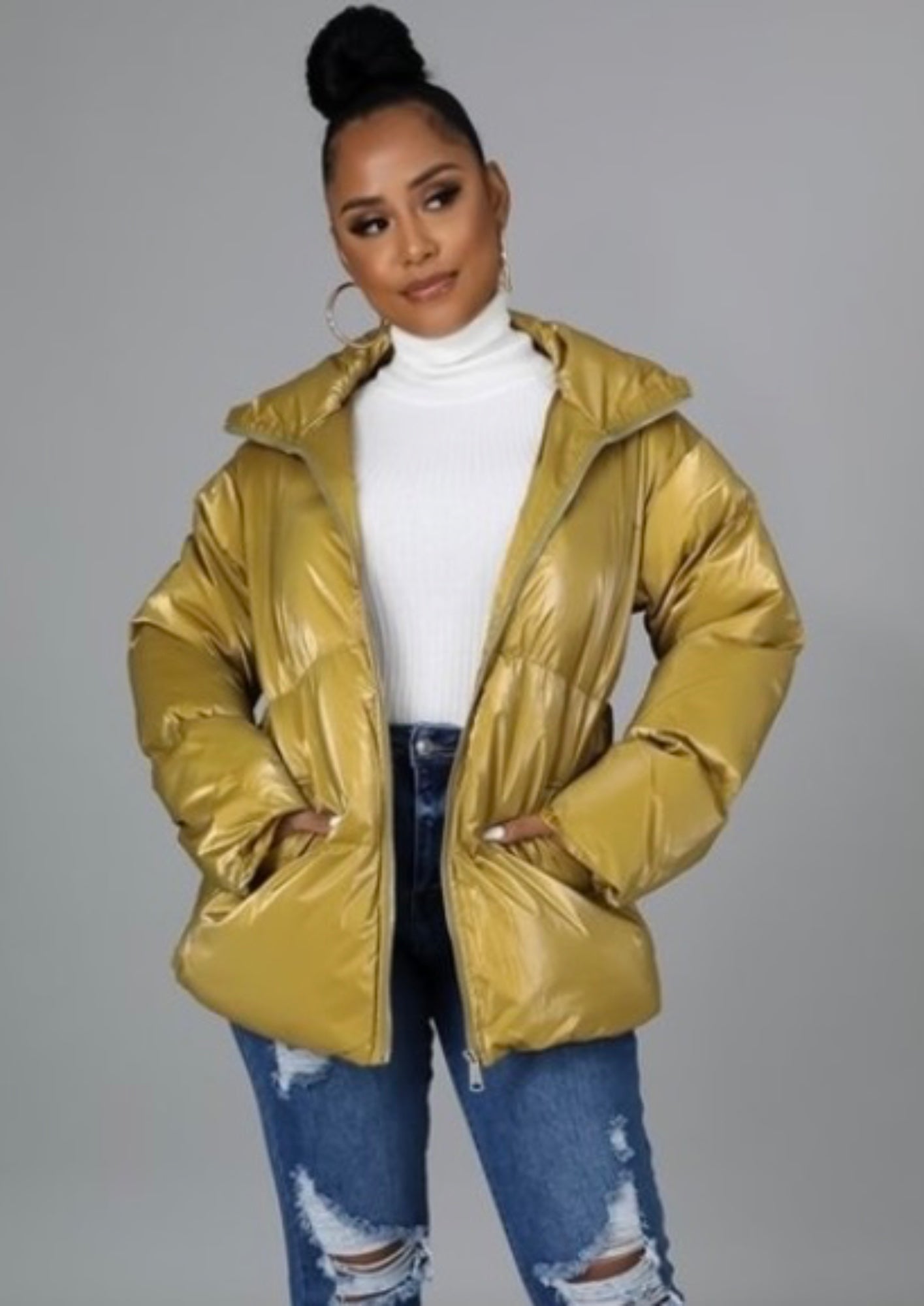 Puffer Jacket - Fly VSJ, Women's Clothing and Fashion Accessories