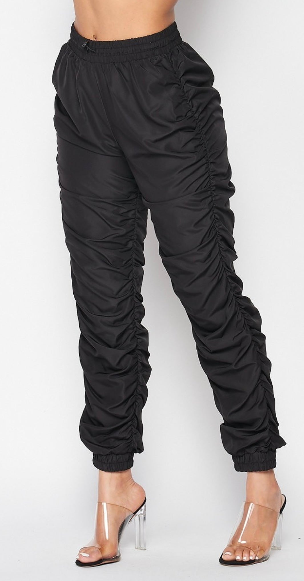 Ruched Joggers (Final Sale) - Fly VSJ, Women's Clothing and Fashion Accessories