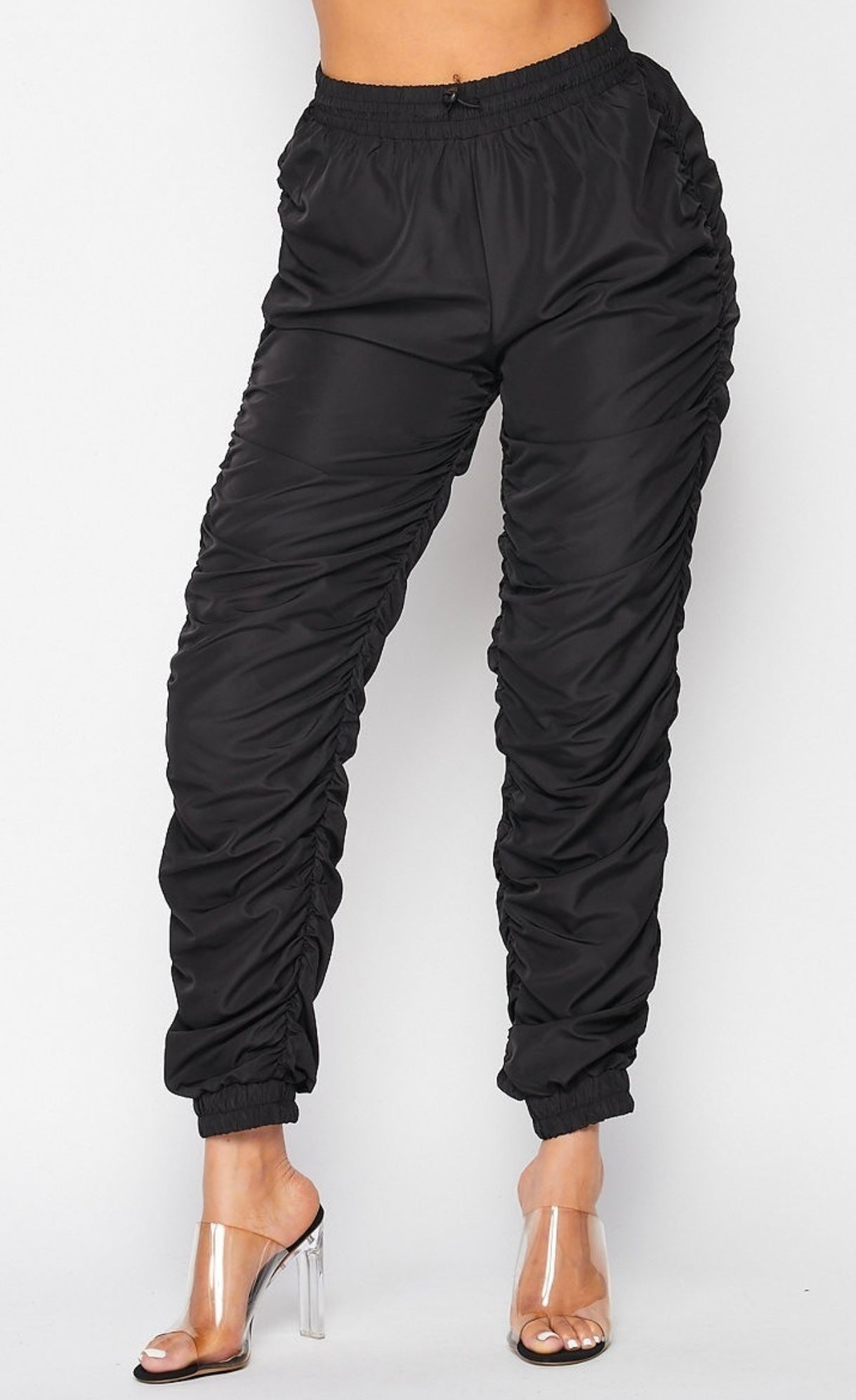 Ruched Joggers (Final Sale) - Fly VSJ, Women's Clothing and Fashion Accessories