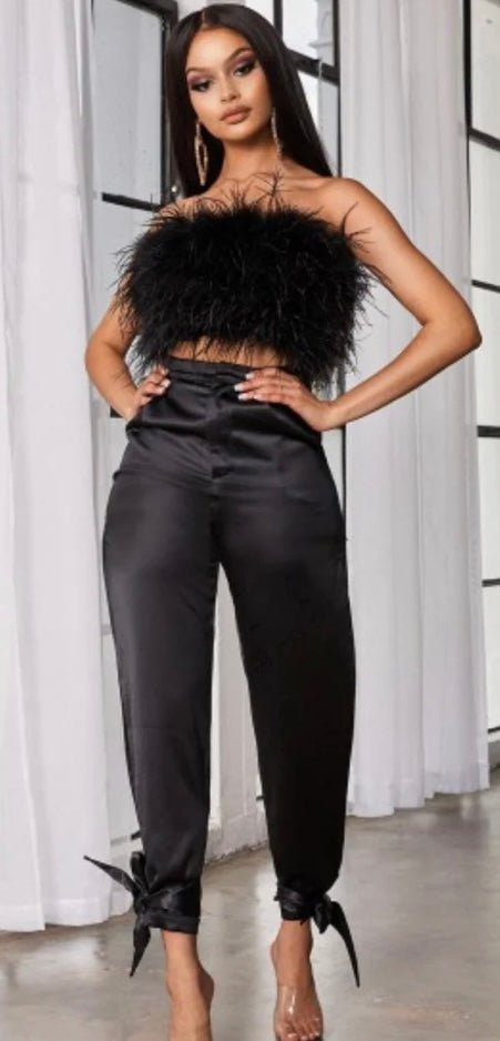 Satin Pants - Fly VSJ, Women's Clothing and Fashion Accessories