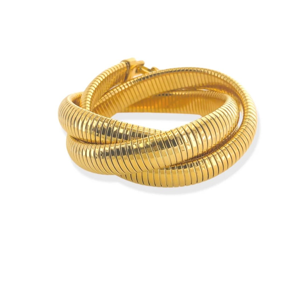 Semi Stretch Ribbed Bangle - Fly VSJ, Women's Clothing and Fashion Accessories