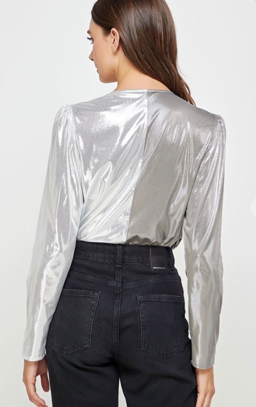 Sharon Metallic Bodysuit - Fly VSJ, Women's Clothing and Fashion Accessories