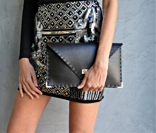 Small Talia Envelope Clutch - Fly VSJ, Women's Clothing and Fashion Accessories