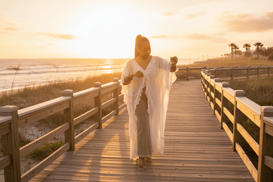 Soft Power Chiffon Duster - Fly VSJ, Women's Clothing and Fashion Accessories