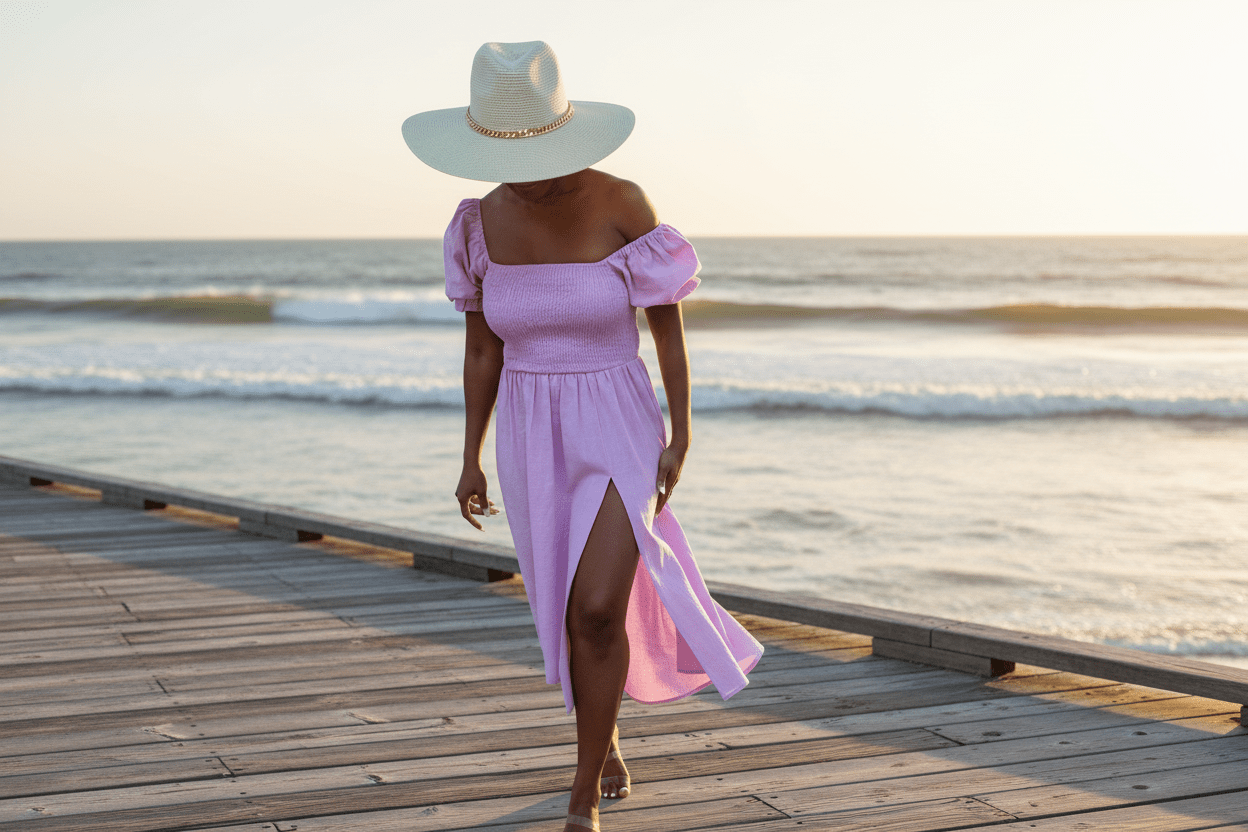 Summer Casual Midi Dress - Fly VSJ, Women's Clothing and Fashion Accessories