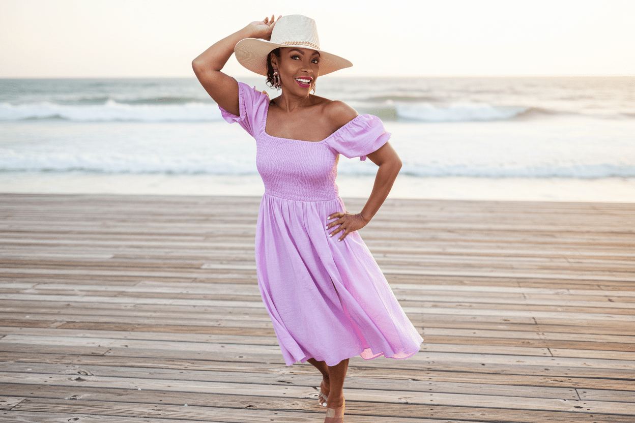 Summer Casual Midi Dress - Fly VSJ, Women's Clothing and Fashion Accessories