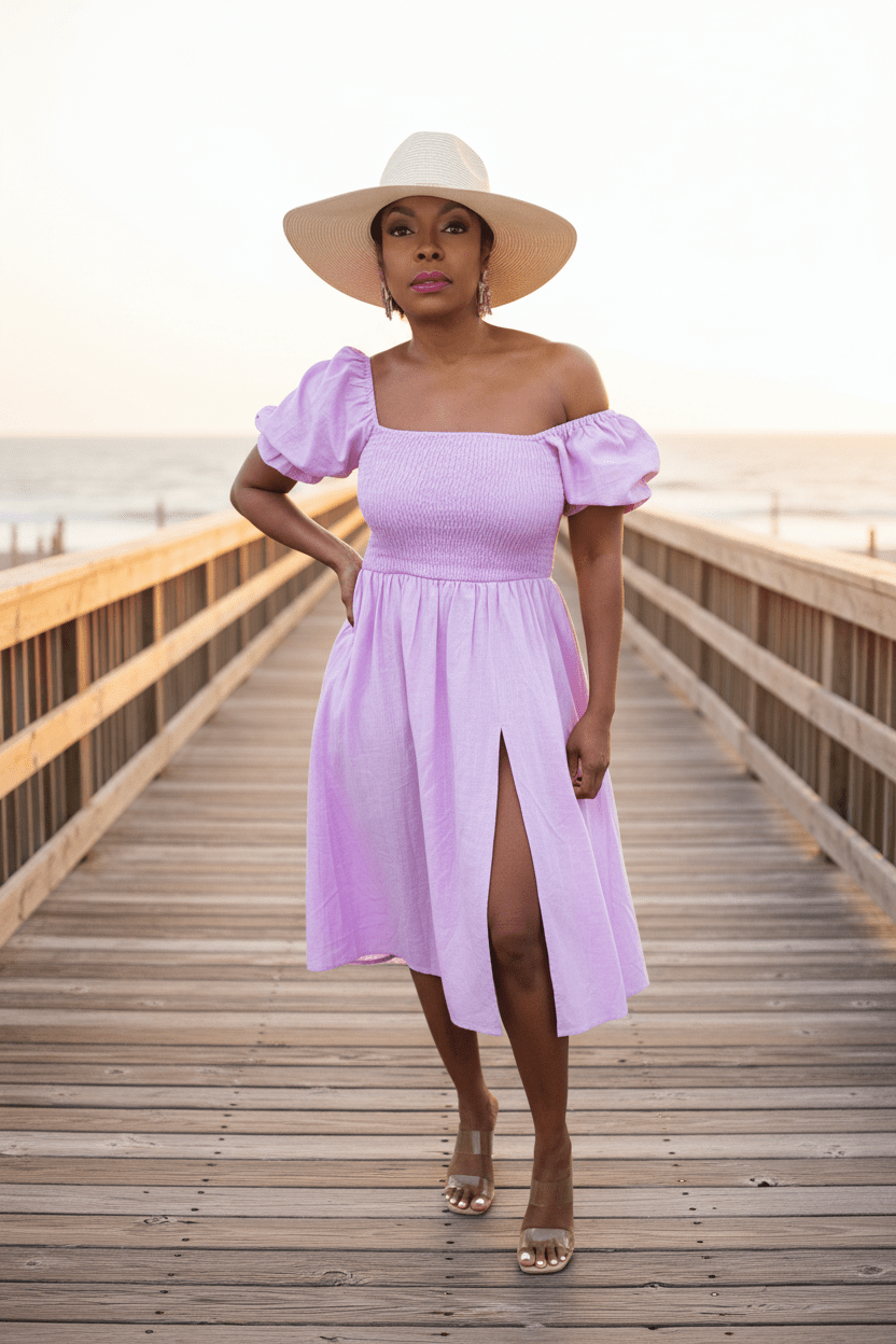 Summer Casual Midi Dress - Fly VSJ, Women's Clothing and Fashion Accessories