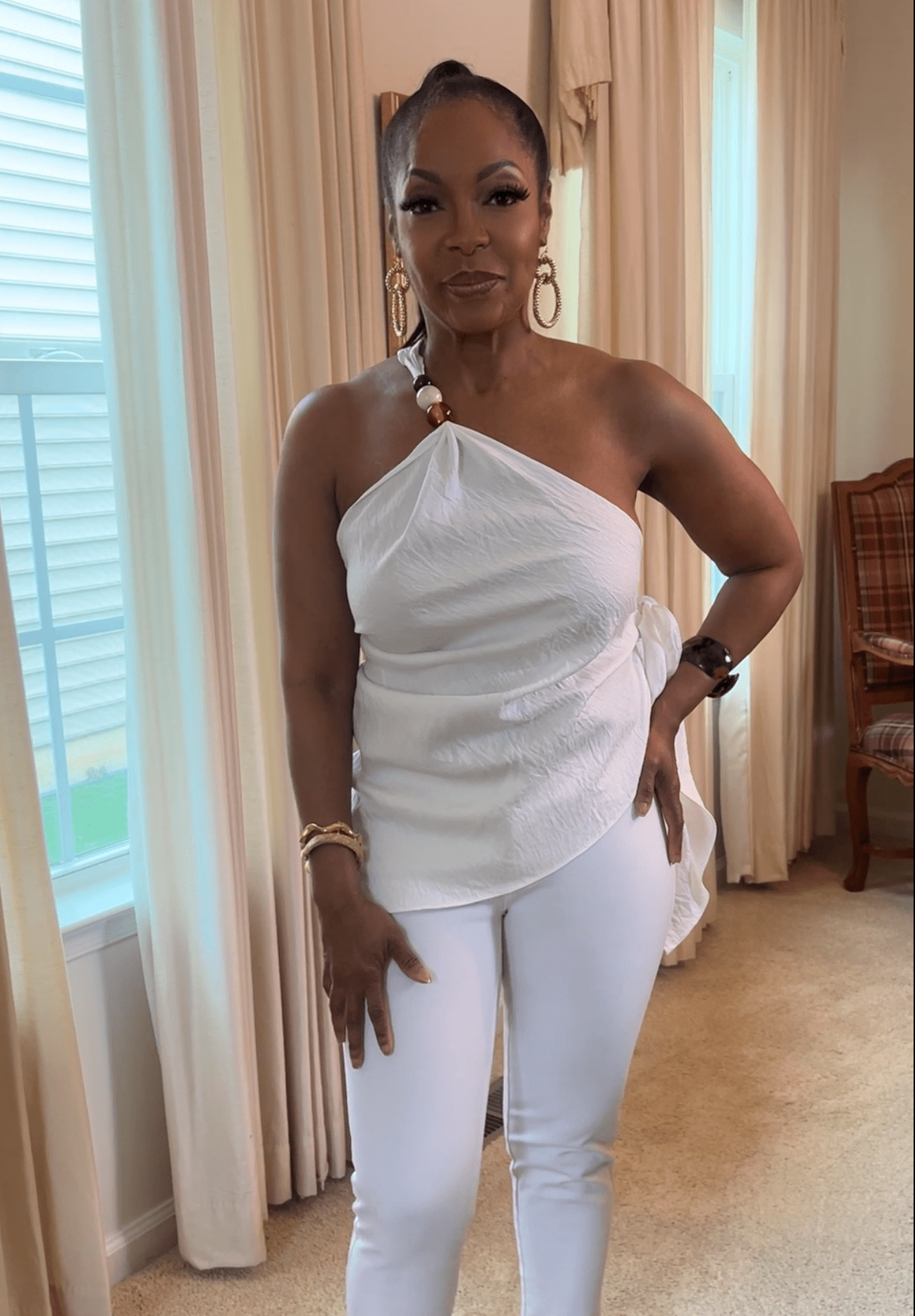 The Tia One - Shoulder Top - Fly VSJ, Women's Clothing and Fashion Accessories