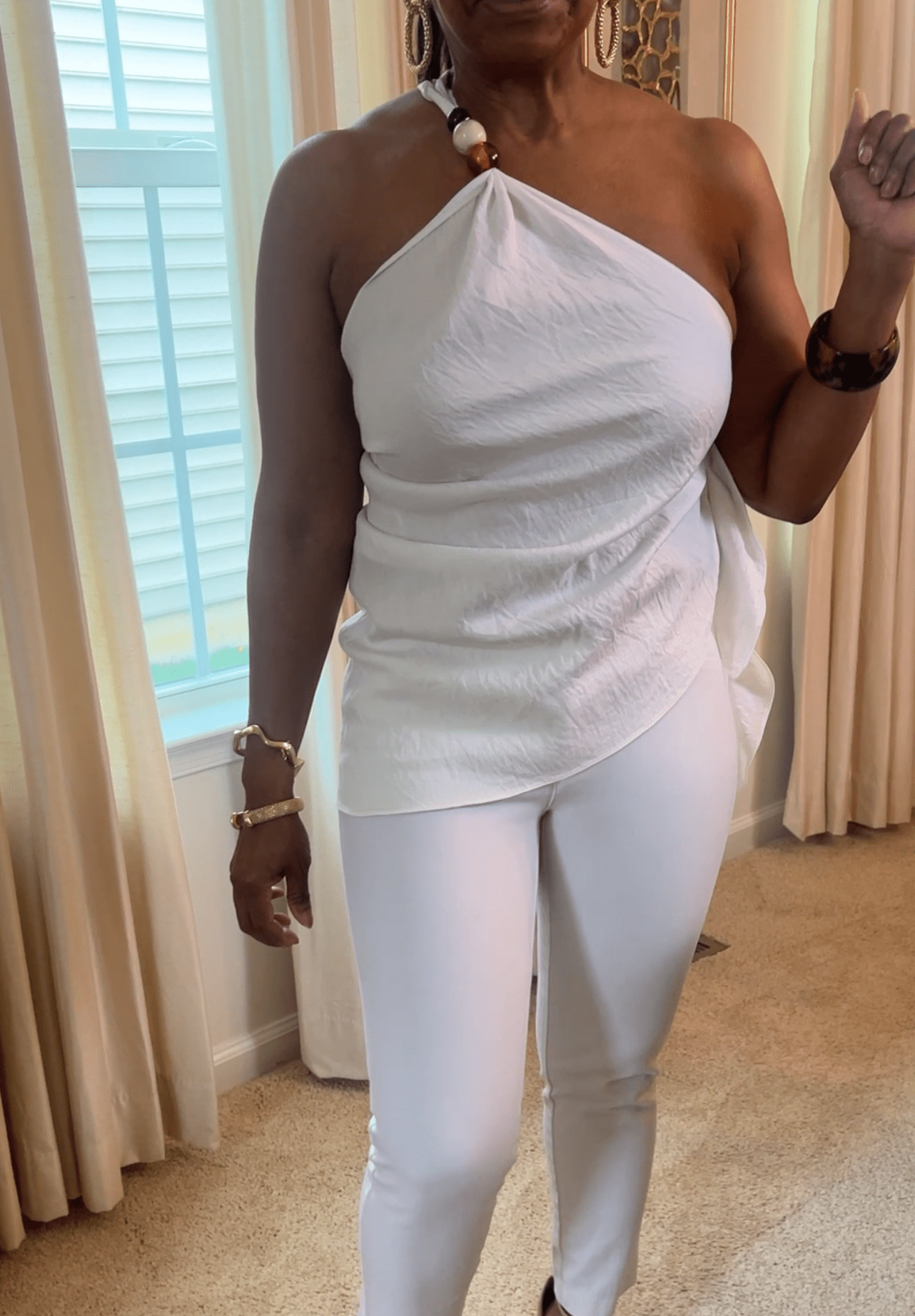 The Tia One - Shoulder Top - Fly VSJ, Women's Clothing and Fashion Accessories