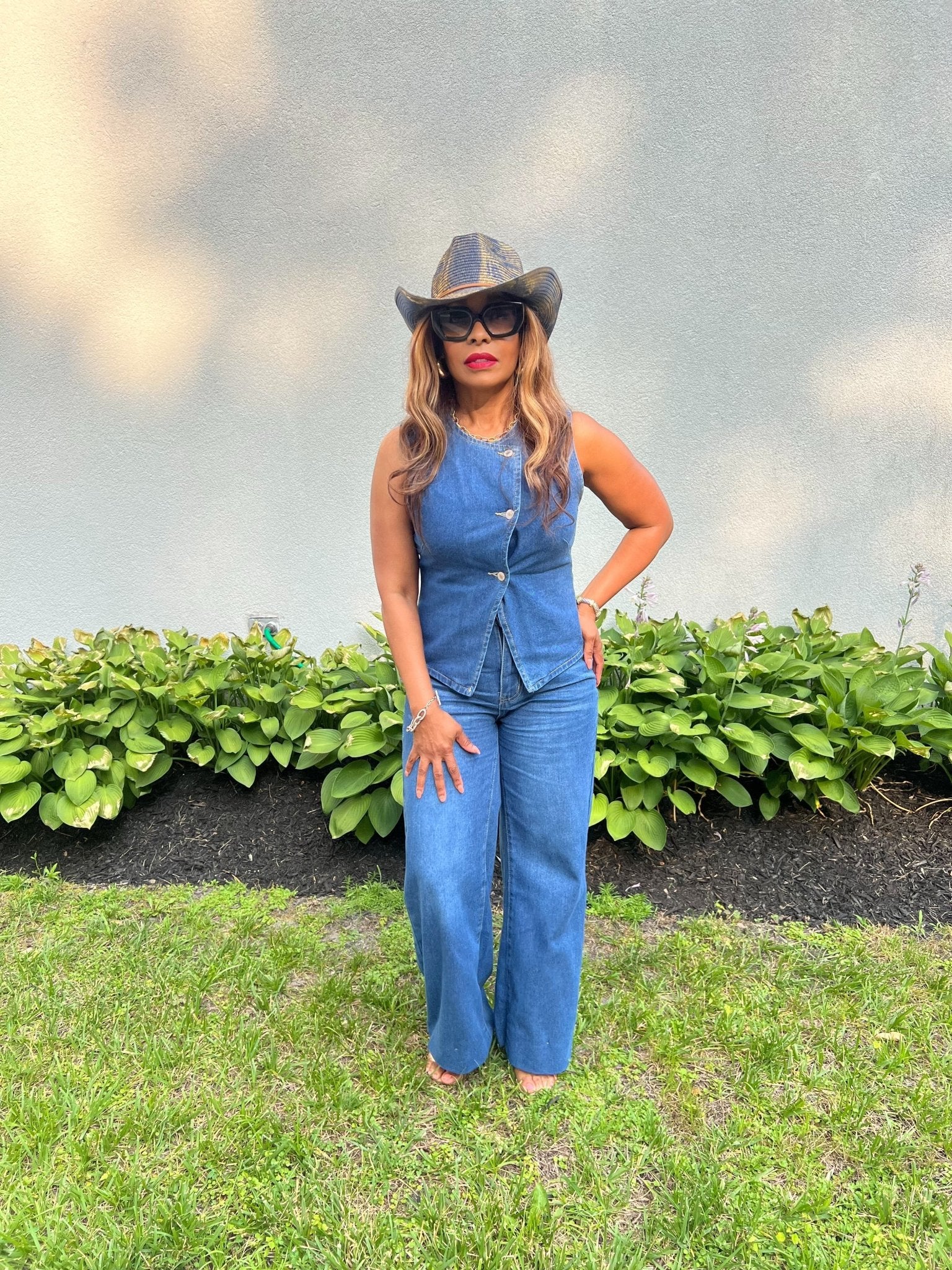 The Uptown Denim Set - Fly VSJ, Women's Clothing and Fashion Accessories