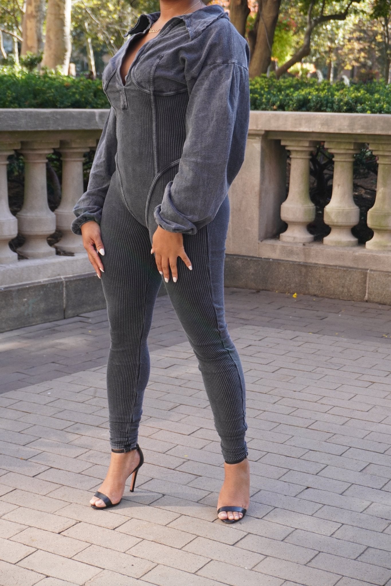 Tori Mineral Washed Jumpsuit - Fly VSJ, Women's Clothing and Fashion Accessories