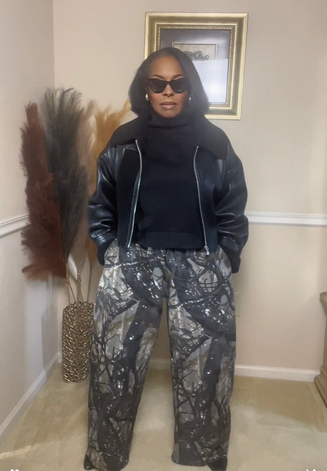 Urban Edit Camo Pants - Fly VSJ, Women's Clothing and Fashion Accessories