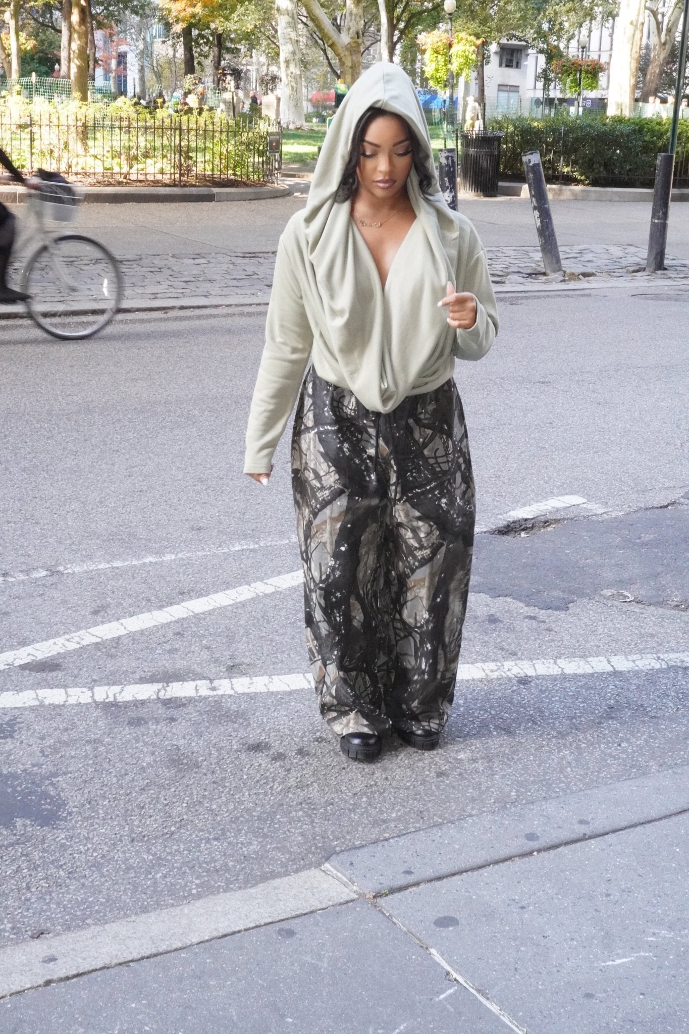 Urban Edit Camo Pants - Fly VSJ, Women's Clothing and Fashion Accessories