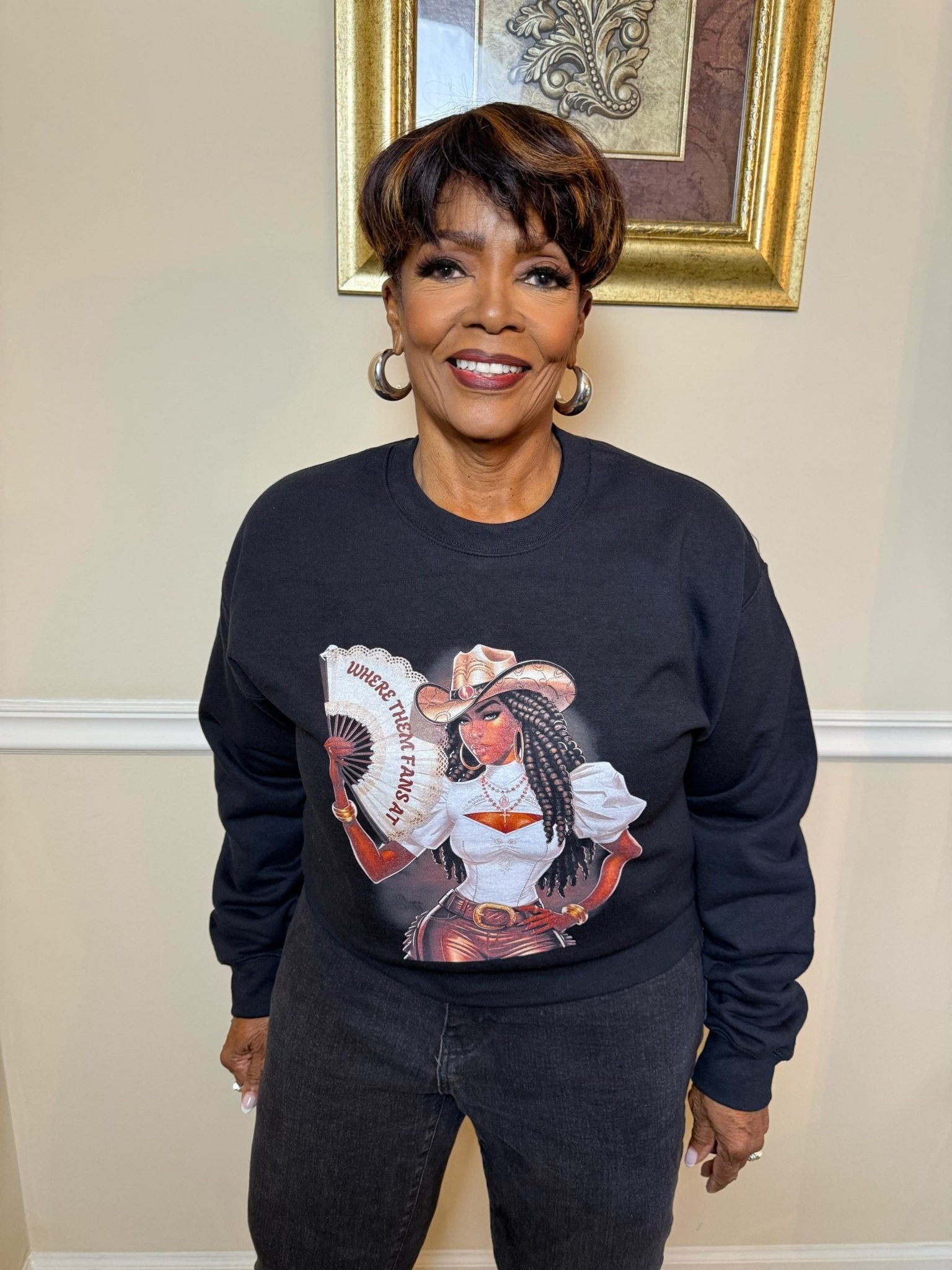 Where Them Fans Sweatshirt - Fly VSJ, Women's Clothing and Fashion Accessories