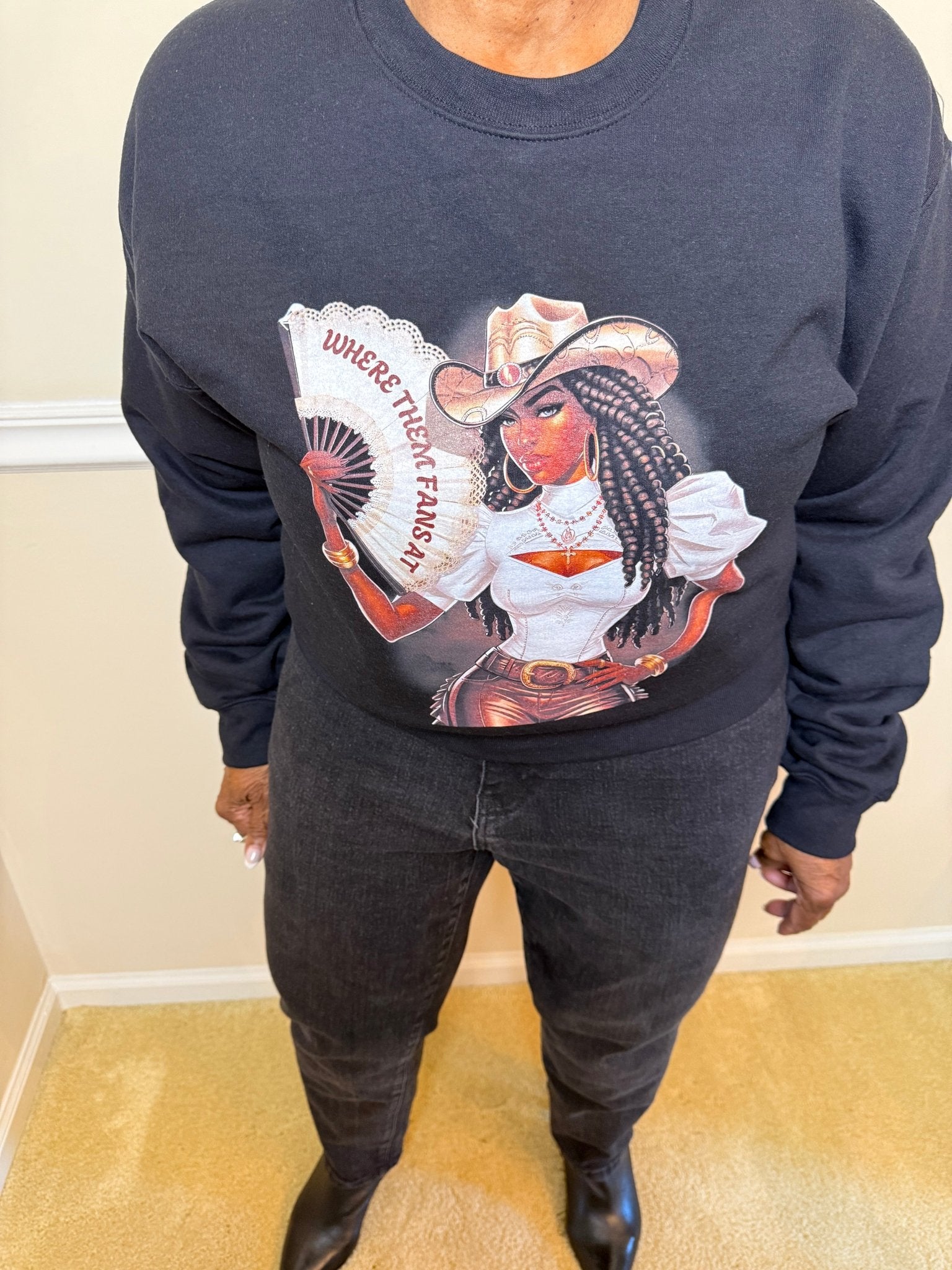 Where Them Fans Sweatshirt - Fly VSJ, Women's Clothing and Fashion Accessories