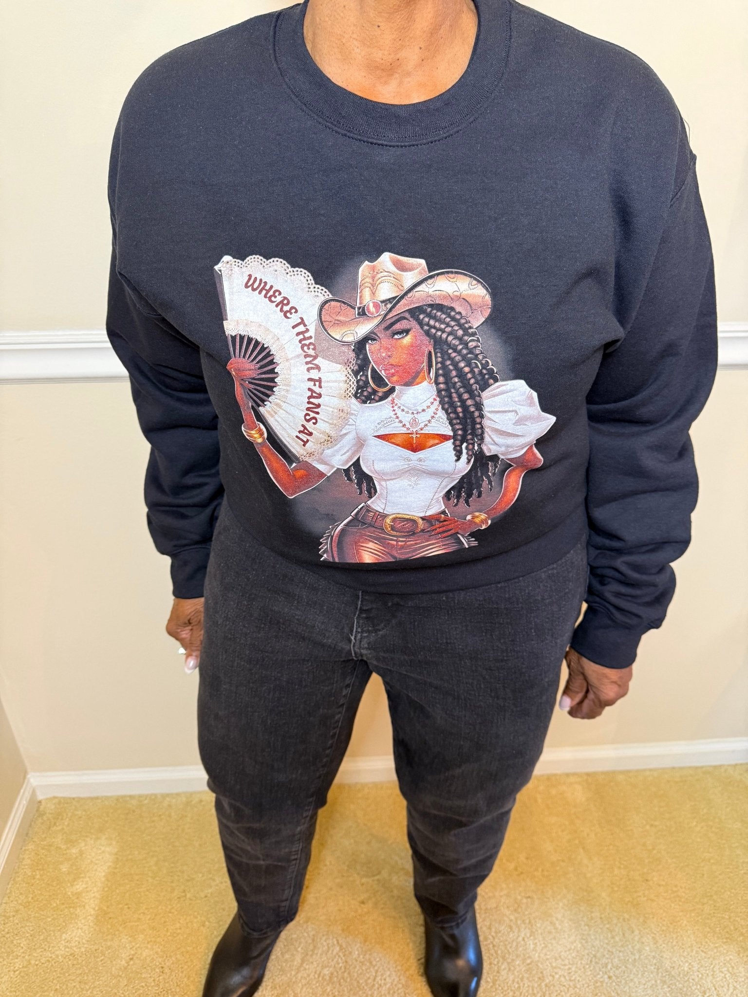 Where Them Fans Sweatshirt - Fly VSJ, Women's Clothing and Fashion Accessories