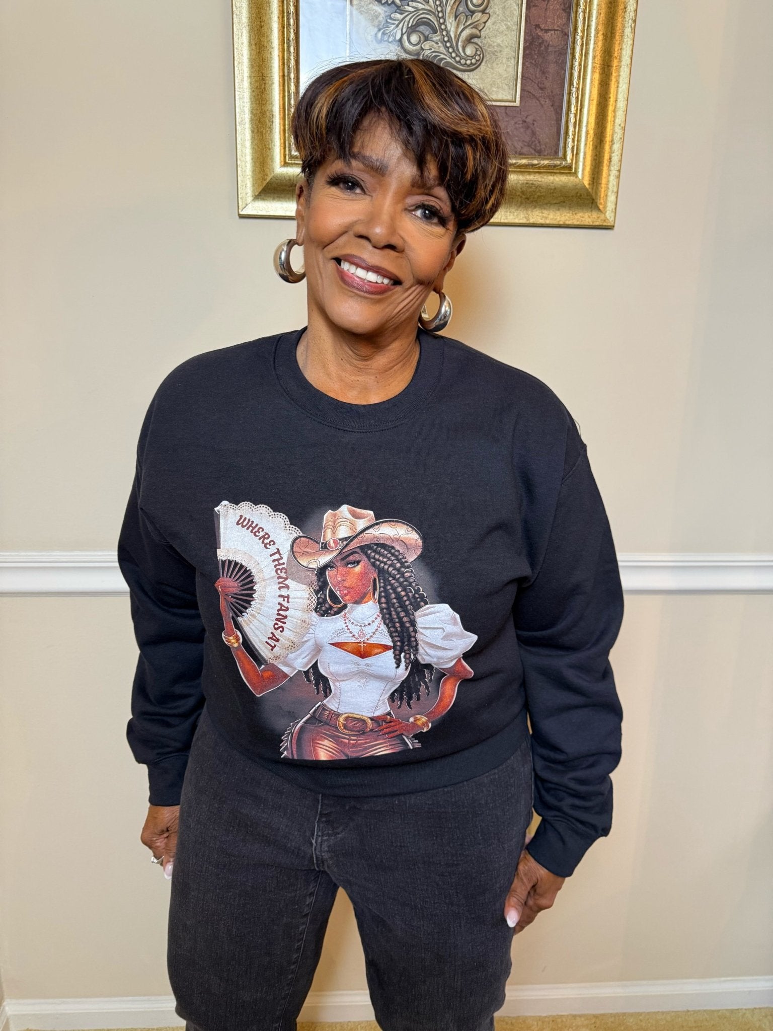 Where Them Fans Sweatshirt - Fly VSJ, Women's Clothing and Fashion Accessories