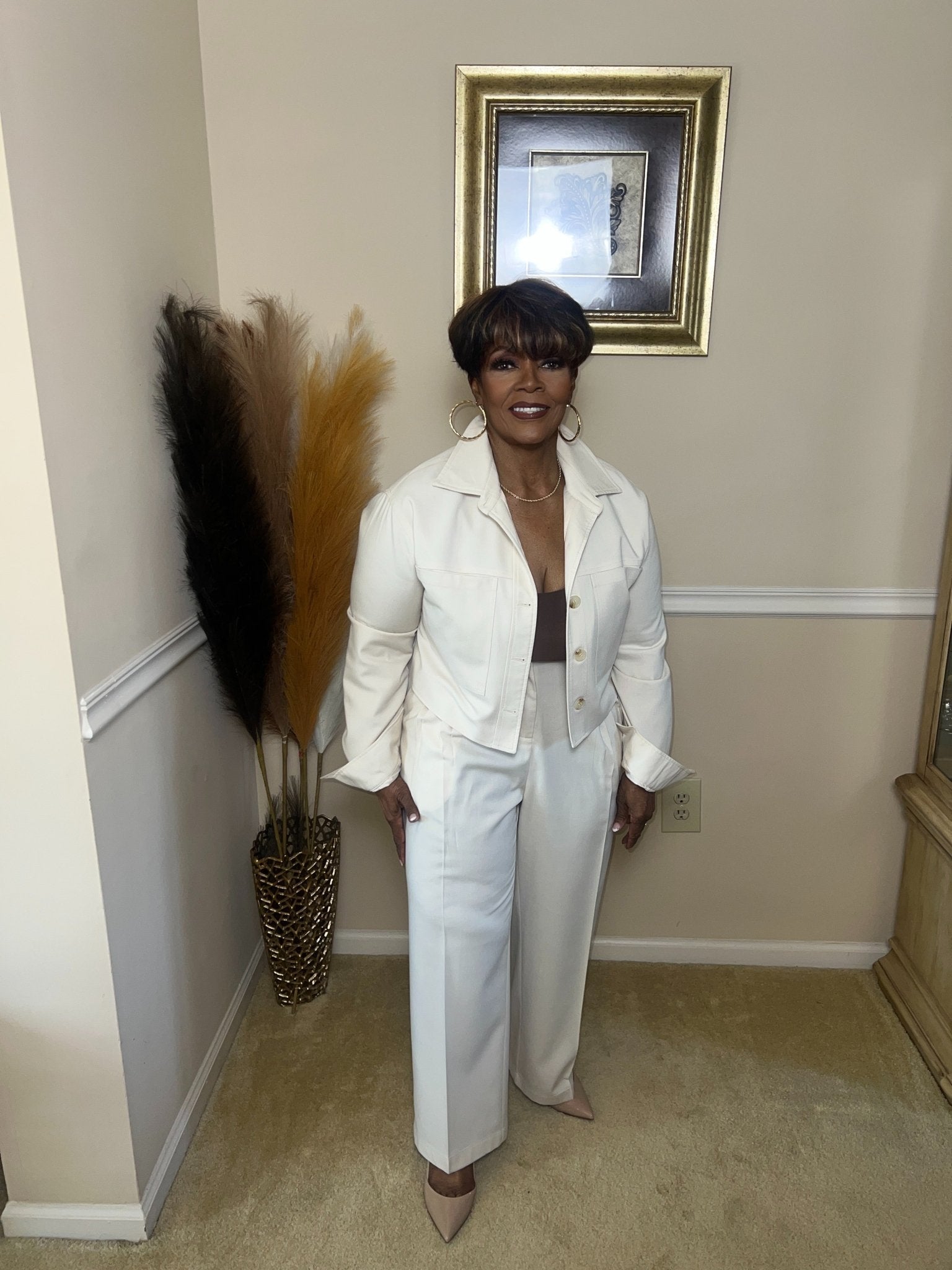 Wide Leg Pleated Pant - Fly VSJ, Women's Clothing and Fashion Accessories