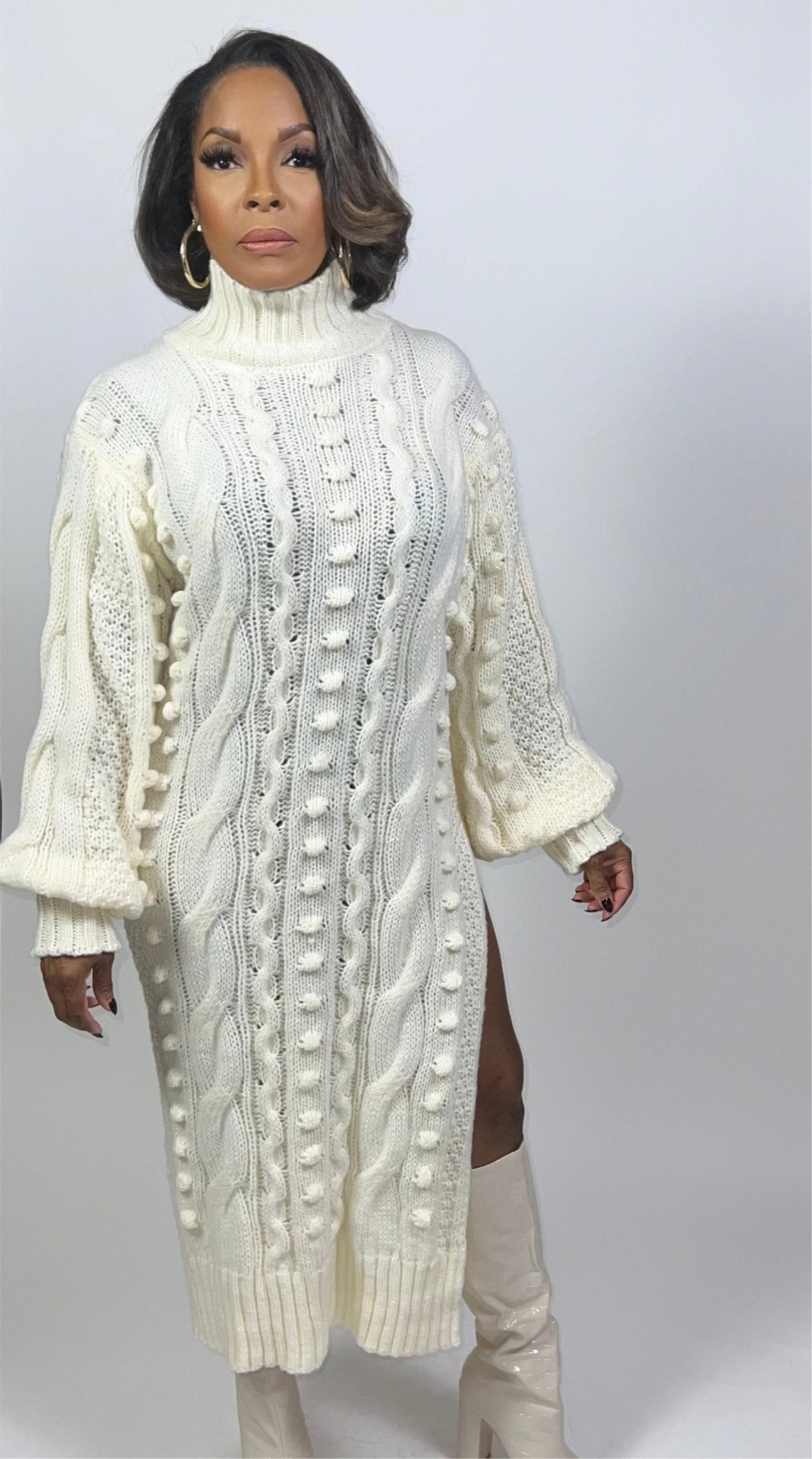 Winter Knit Dress - Fly VSJ, Women's Clothing and Fashion Accessories