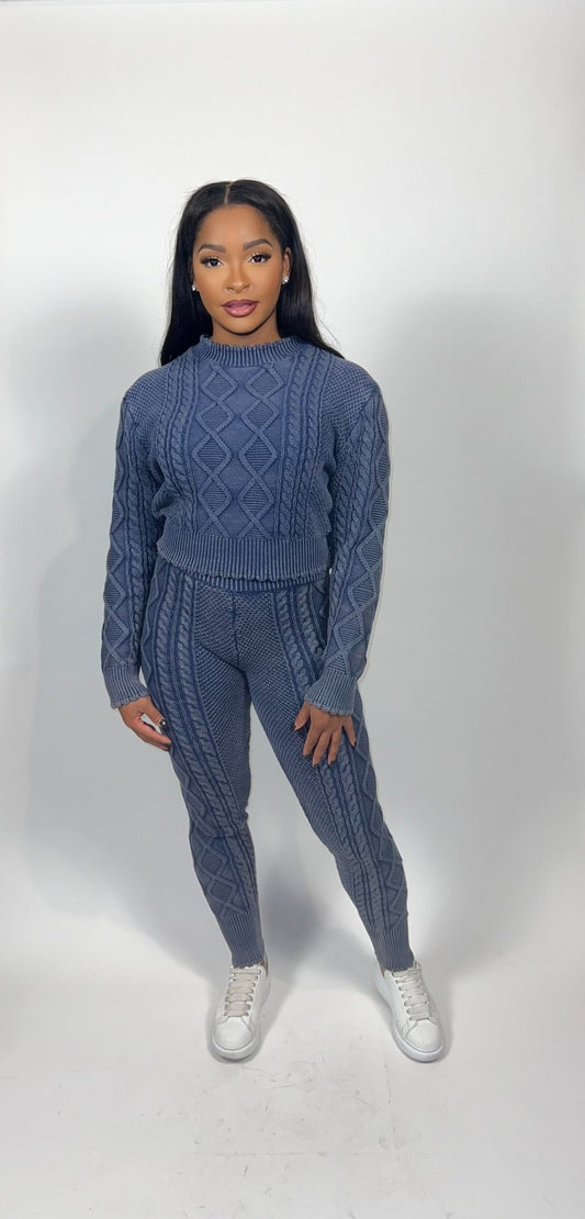 Yaya Mineral Wash knit Set - Fly VSJ, Women's Clothing and Fashion Accessories