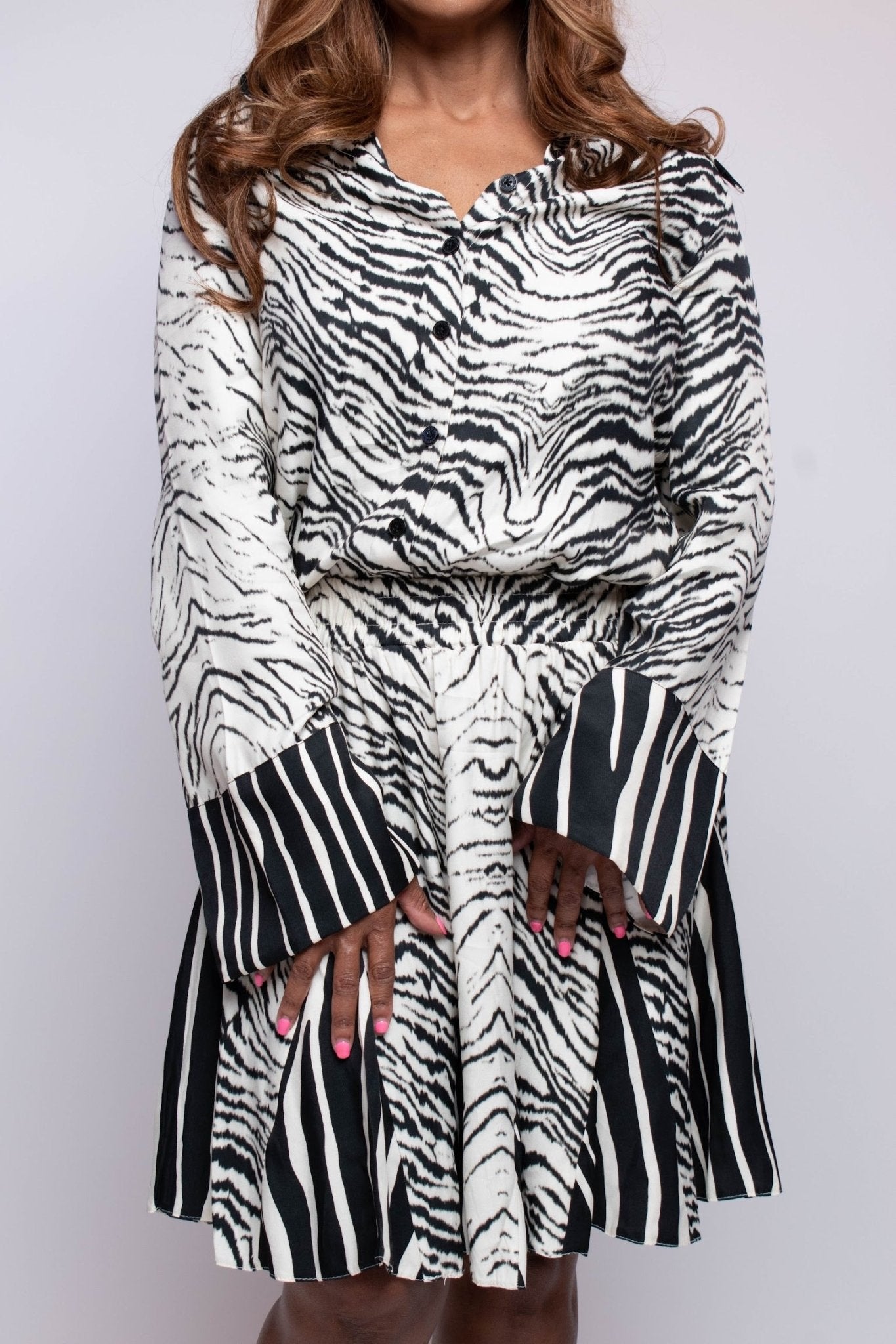 Zuri Zebra Print Blouse - Fly VSJ, Women's Clothing and Fashion Accessories