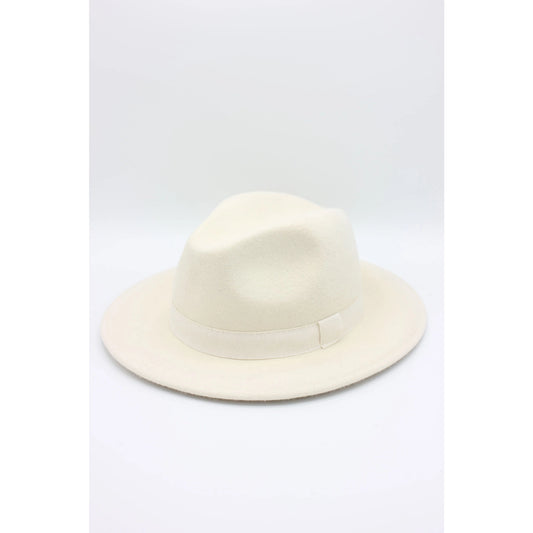 Italian Classic Wool Fedora with Ribbon