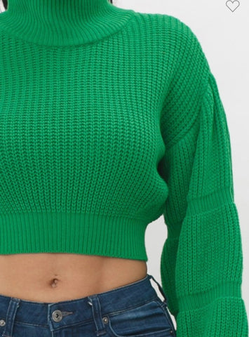 Kelly Bubble Sleeve Sweater