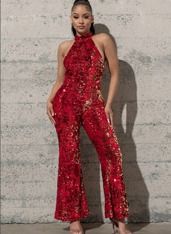 Hot Chick Sequined Jumpsuit